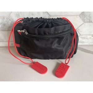 Toiletry Make-up Bag France by Tintamar ( Black & Red)